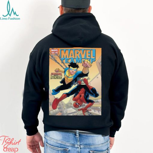 Marvel Team Up Spiderman Meets Invicible Shirt