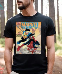 Marvel Team Up Spiderman Meets Invicible Shirt