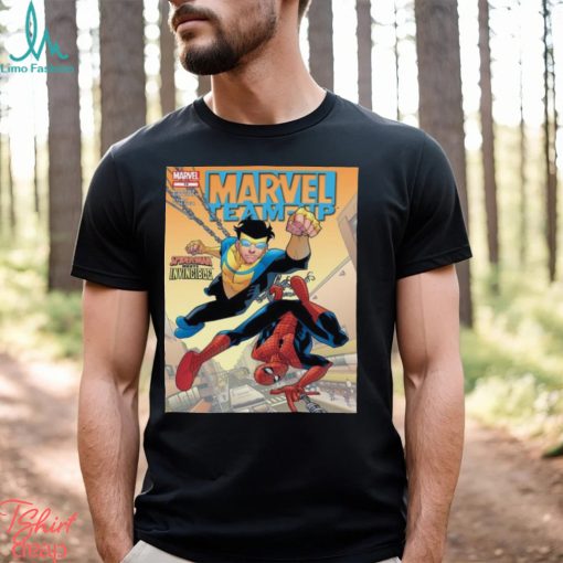 Marvel Team Up Spiderman Meets Invicible Shirt