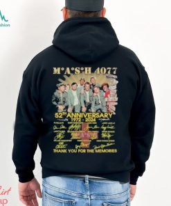 Mash 4077 52th Anniversary 1972 2024 Thank You For The Memories Signatures Shirt