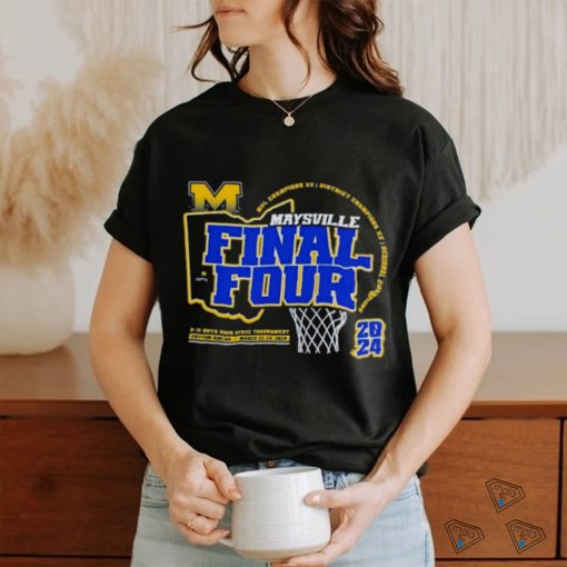 Maysville Panther 2024 Final Four D II Ohio Boys Basketball State Tournament Champions shirt