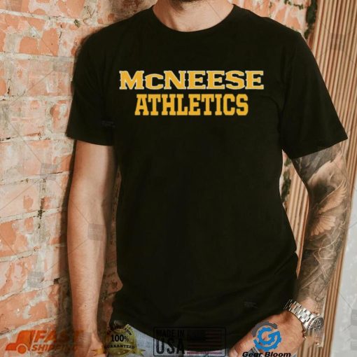 McNeese Athletics sport text shirt