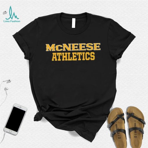 McNeese Athletics sport text shirt