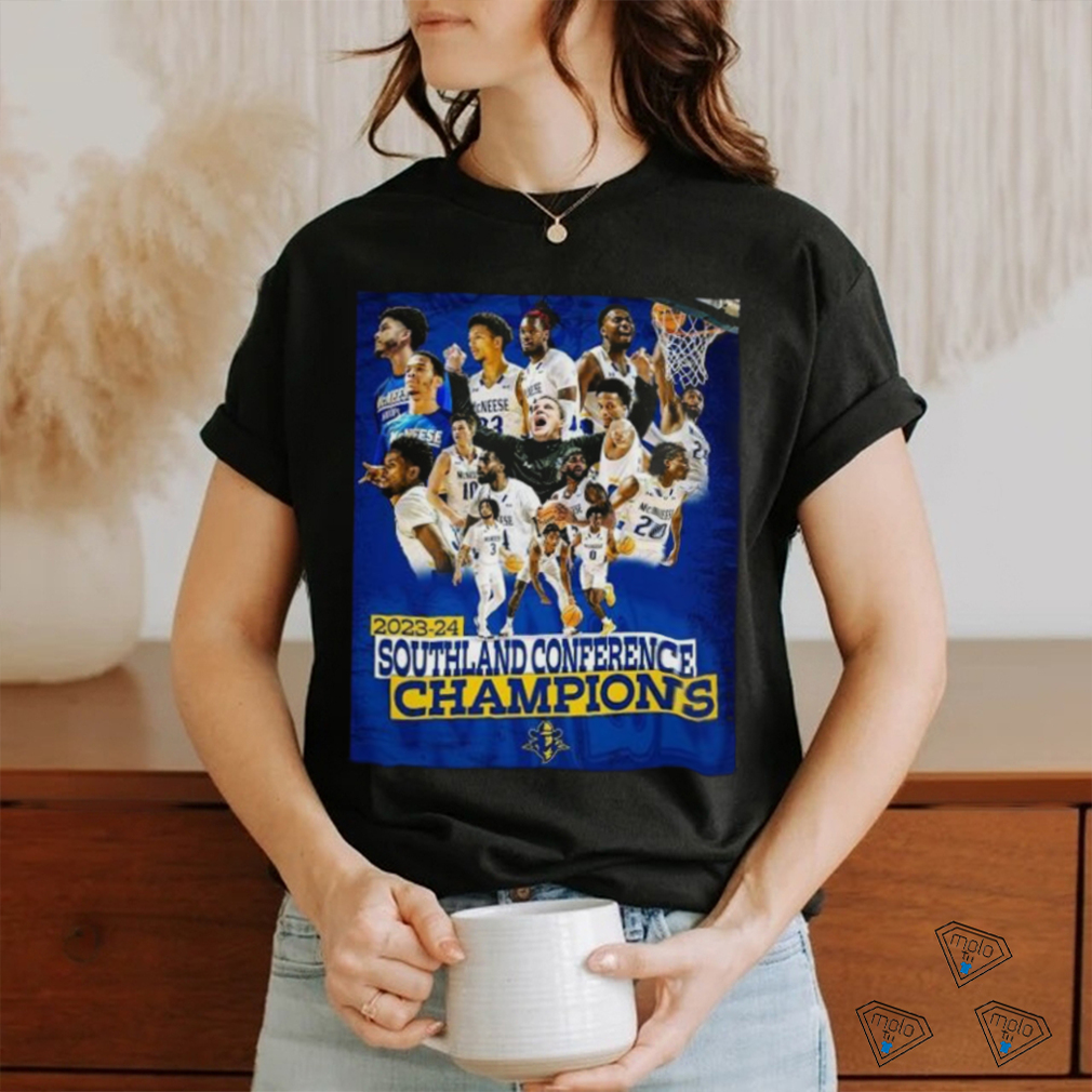 McNeese State Cowboys Men’s Basketball 2024 Southland Conference Champions Shirt McNeese State Cowboys Men’s Basketball 2024 Southland Conference Champions Shirt