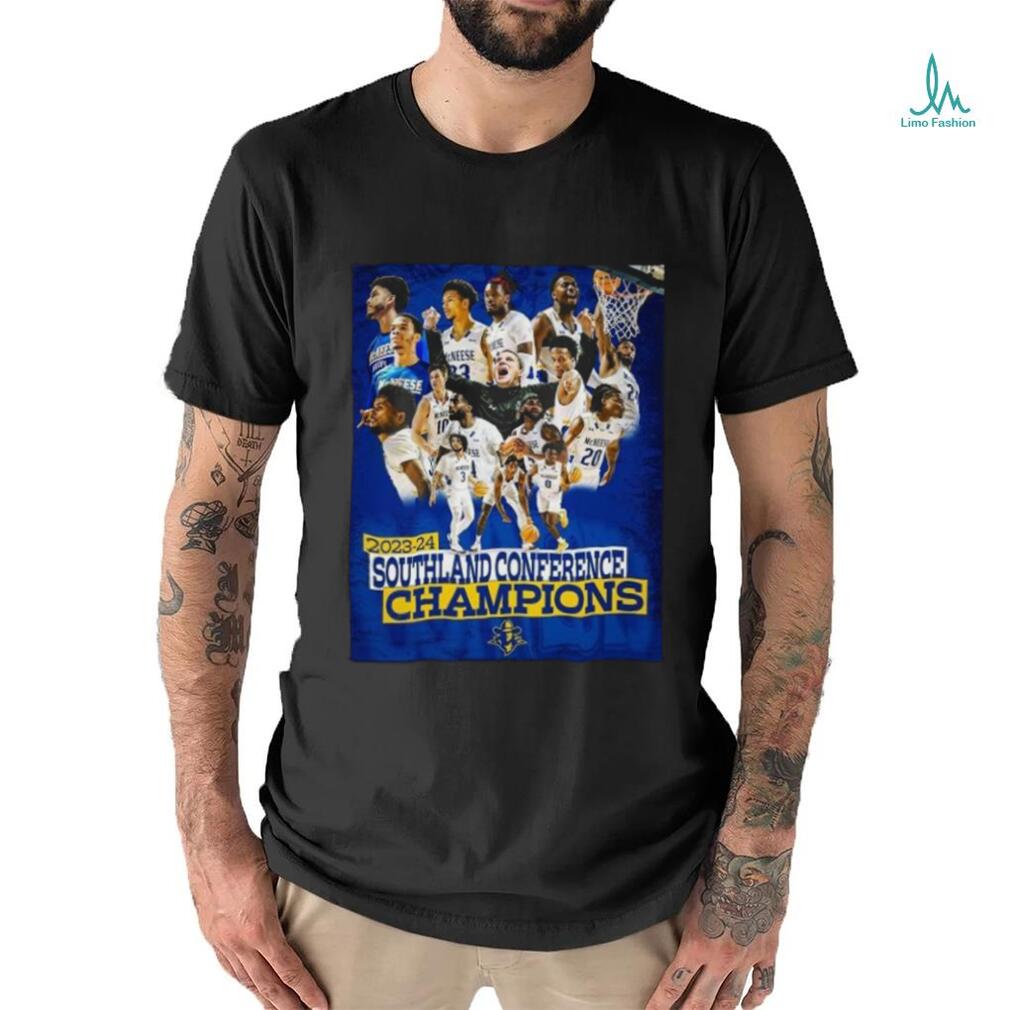 McNeese State Cowboys Men’s Basketball 2024 Southland Conference Champions Shirt McNeese State Cowboys Men’s Basketball 2024 Southland Conference Champions Shirt