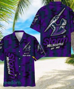 Melbourne Storm NRL Hawaiian Shirt Trending Design Custom Name