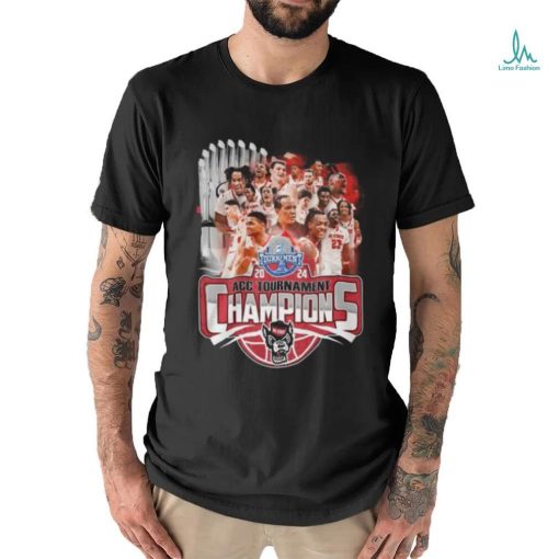 Men’s 2024 ACC Tournament Chamopions NC State Wolfpack T Shirt