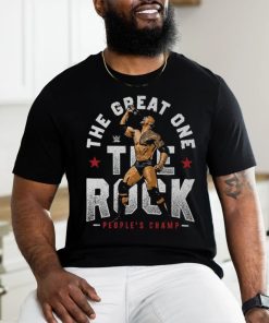 Men's 500 Level Black The Rock The Great One T Shirt
