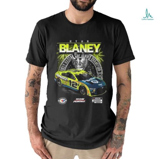 Men’s Ryan Blaney Team Penske Black 2023 NASCAR Cup Series Champion Official T Shirt