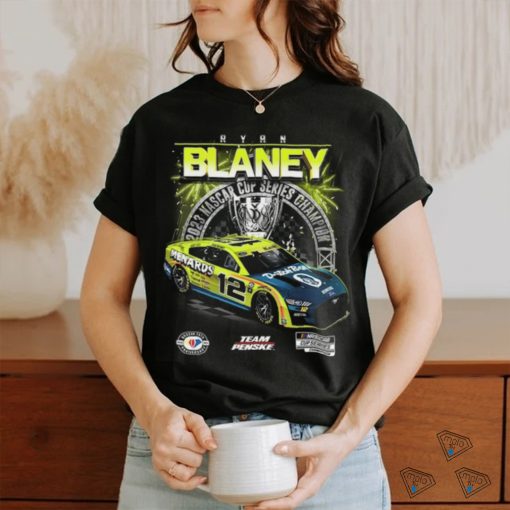 Men’s Ryan Blaney Team Penske Black 2023 NASCAR Cup Series Champion Official T Shirt