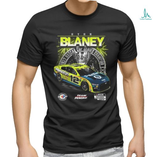 Men’s Ryan Blaney Team Penske Black 2023 NASCAR Cup Series Champion Official T Shirt