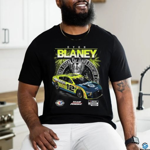 Men’s Ryan Blaney Team Penske Black 2023 NASCAR Cup Series Champion Official T Shirt