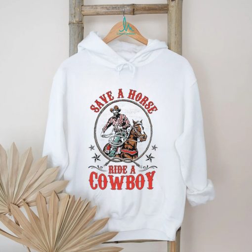 Men’s save a horse ride a cowboy shirt
