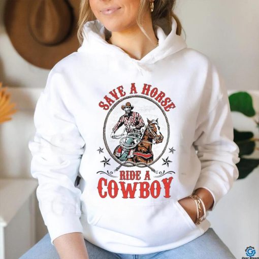 Men’s save a horse ride a cowboy shirt