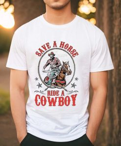 Men’s save a horse ride a cowboy shirt