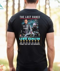 Mercedes Benz The Last Dance Lewis Hamilton Thank You For The Memories Signature Mug Custom Name Shirt