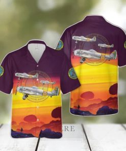 Mexican Air Force Republic P 47D Thunderbolt of Escuadrón Aéreo de Pelea 201 (201th Fighter Squadron) Hawaiian Shirt Beach Shirt For Men Women