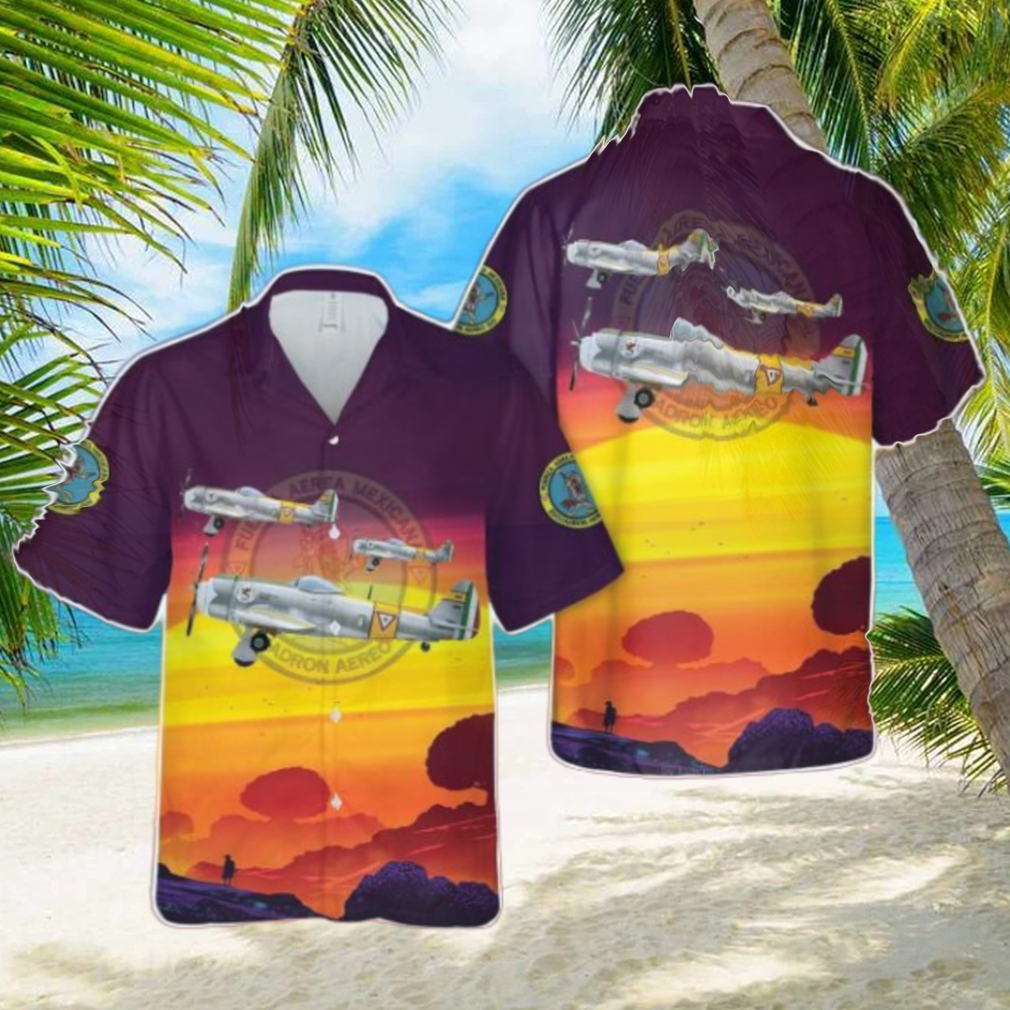 Mexican Air Force Republic P 47D Thunderbolt of Escuadrón Aéreo de Pelea 201 (201th Fighter Squadron) Hawaiian Shirt Beach Shirt For Men Women Mexican Air Force Republic P 47D Thunderbolt of Escuadrón Aéreo de Pelea 201 (201th Fighter Squadron) Hawaiian Shirt Beach Shirt For Men Women