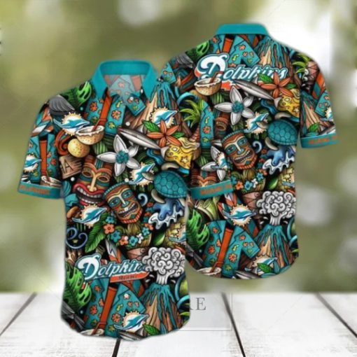 Miami Dolphins NFL Flower Hawaii Shirt And Tshirt For Fans