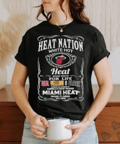 Miami Heat Heat Nation white hot heat smash mouth for life shirt