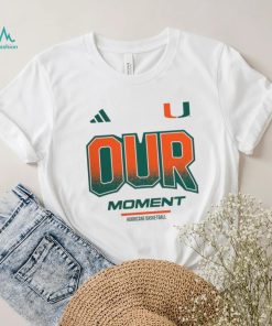 Miami Hurricanes adidas Unisex 2024 On Court Bench Our Moment Long Sleeve T Shirt