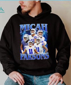 Micah Parsons number 11 Dallas Cowboys football player portrait lightning shirt