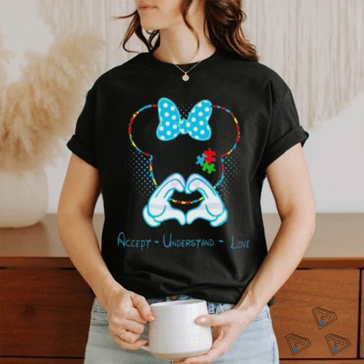 Mickey Minnie Autism Awareness Accept Understand Love T Shirt