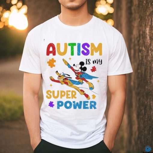 Mickey Mouse Autism is My Super Power Super Hero Mouse Autism shirt