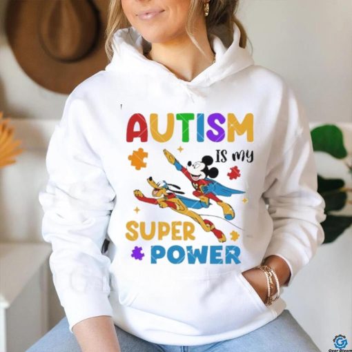 Mickey Mouse Autism is My Super Power Super Hero Mouse Autism shirt