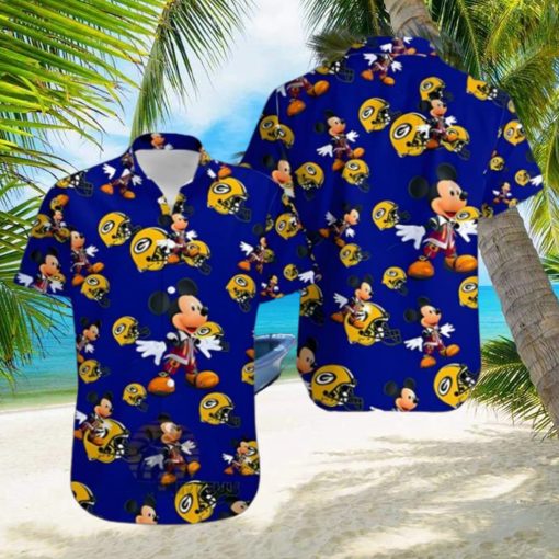 Mickey Mouse Green Bay Packers NFL Hawaiian Shirt