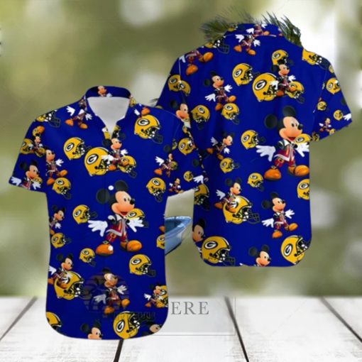 Mickey Mouse Green Bay Packers NFL Hawaiian Shirt