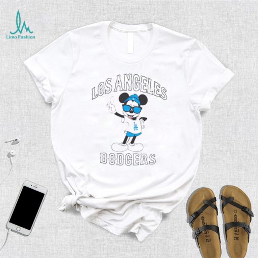 Mickey Mouse Los Angeles Dodgers Baseball shirt