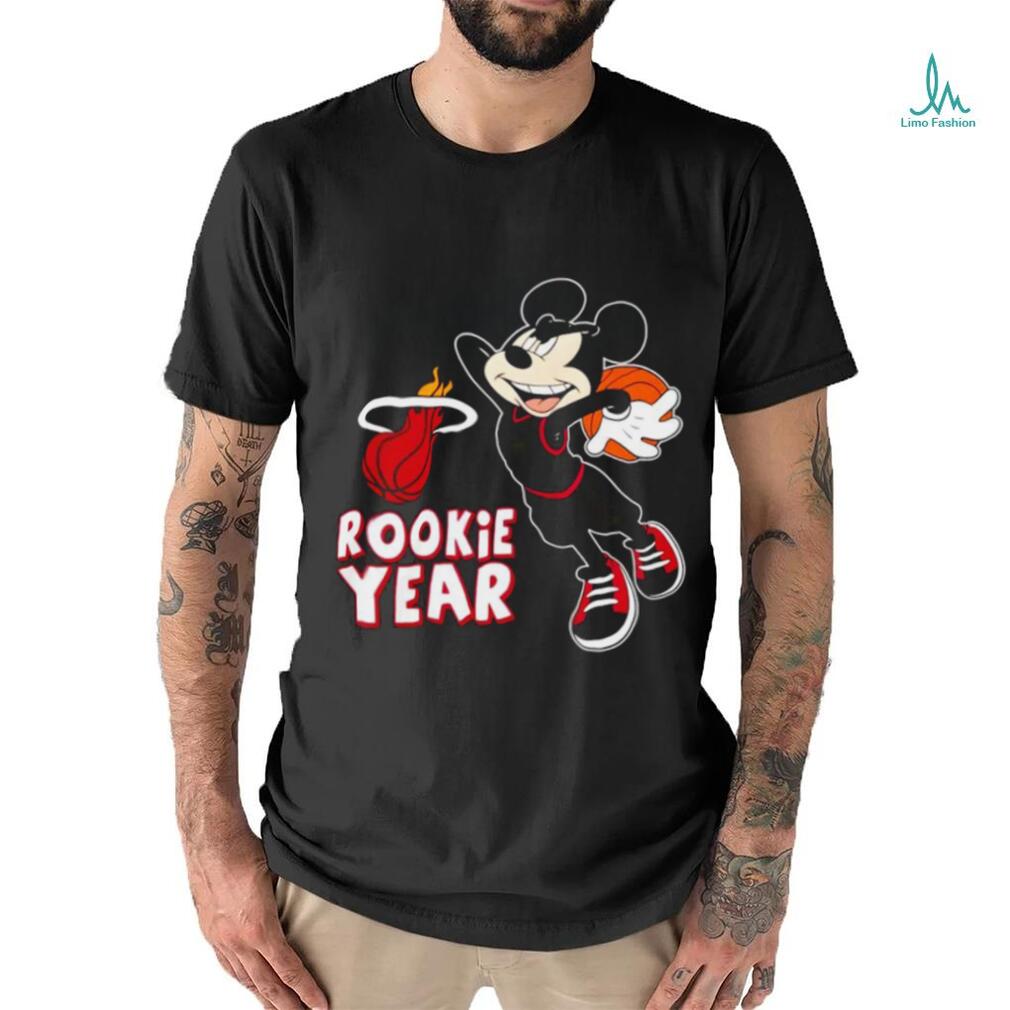 Mickey Mouse Miami Heat Rookie Year 2024 t shirt Mickey Mouse Miami Heat Rookie Year 2024 t shirt