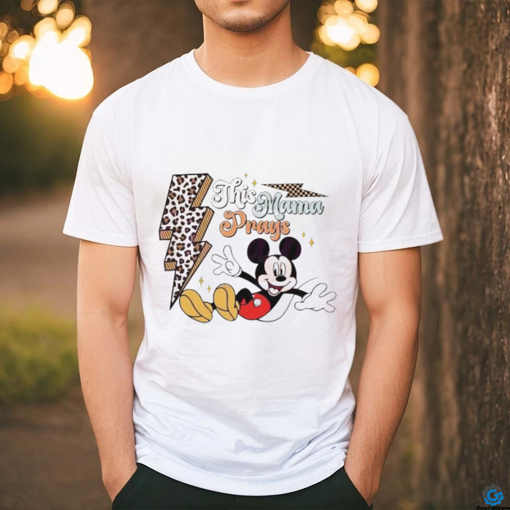 Mickey Mouse This Mama Prays leopard shirt Mickey Mouse This Mama Prays leopard shirt