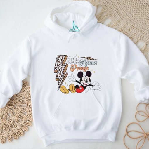 Mickey Mouse This Mama Prays leopard shirt