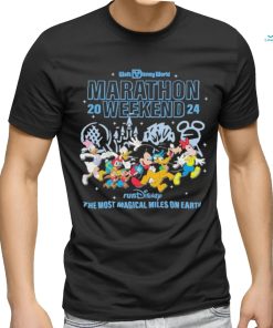 Mickey Mouse running Walt Disney World Marathon 2024 shirt