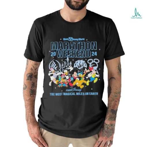 Mickey Mouse running Walt Disney World Marathon 2024 shirt