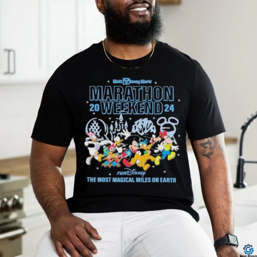 Mickey Mouse running Walt Disney World Marathon 2024 shirt