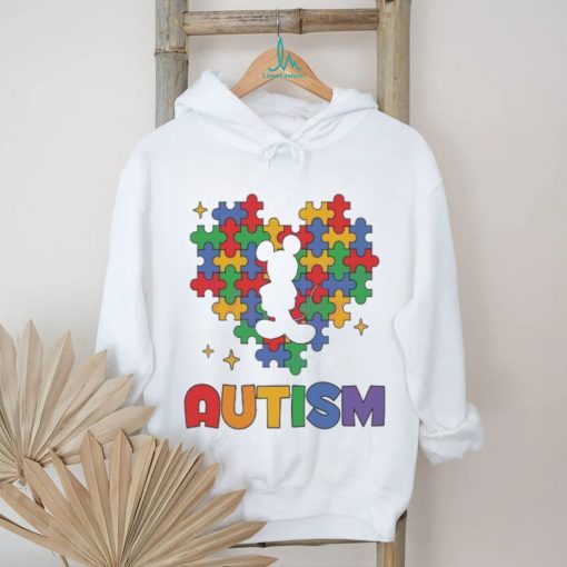 Mickey mouse Autism Awareness heart shirt