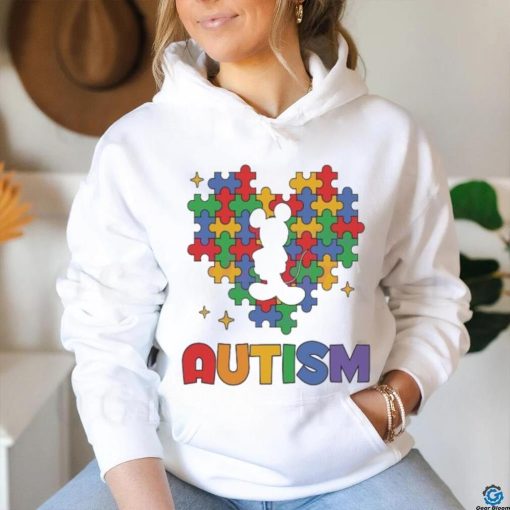 Mickey mouse Autism Awareness heart shirt