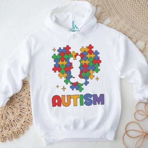Mickey mouse Autism Awareness heart shirt