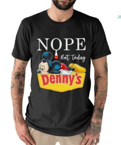 Mickey nope not today Denny’s logo shirt