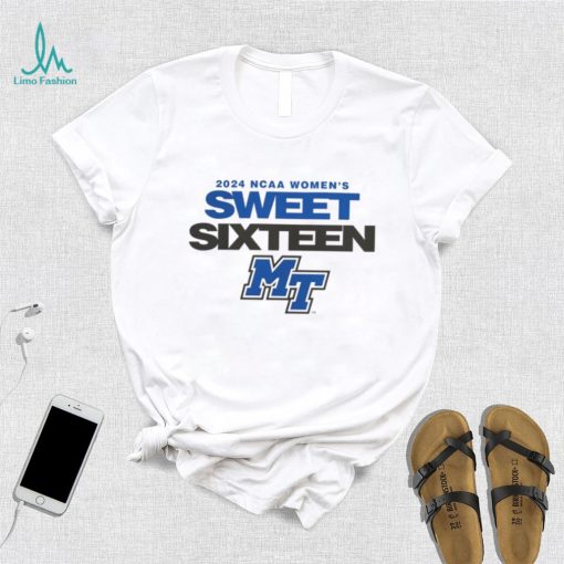 Middle Tennessee Blue Raiders 2024 NCAA Women’s Basketball Sweet 16 Shirt