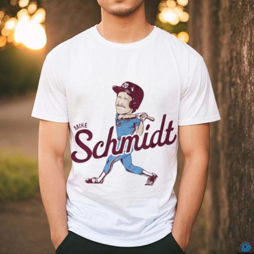 Mike Schmidt Philadelphia Phillies Caricature player baseball shirt