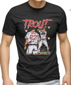 Mike Trout Los Angeles Angels halo baseball graphic shirt