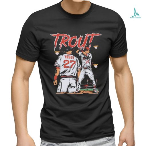 Mike Trout Los Angeles Angels halo baseball graphic shirt