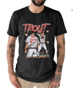 Mike Trout Los Angeles Angels halo baseball graphic shirt