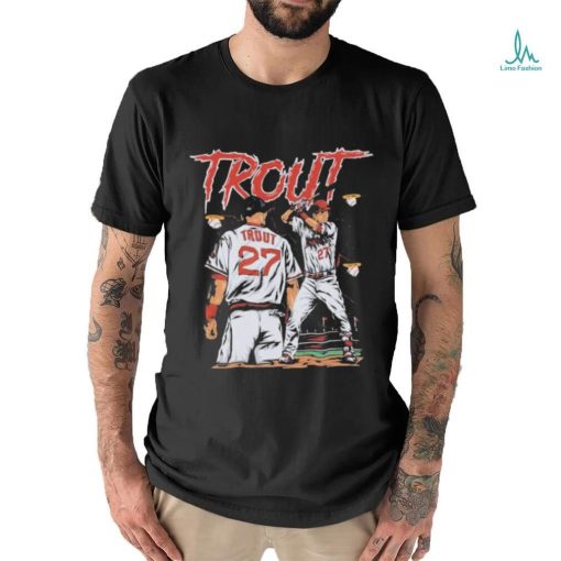 Mike Trout Los Angeles Angels halo baseball graphic shirt