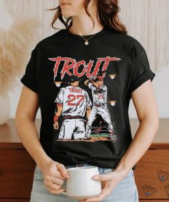 Mike Trout Los Angeles Angels halo baseball graphic shirt