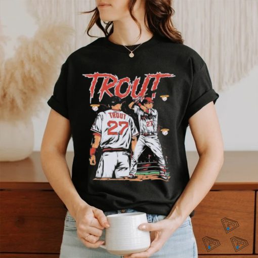 Mike Trout Los Angeles Angels halo baseball graphic shirt